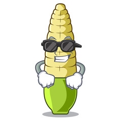 Poster - Super cool baby corn isolated with the mascot