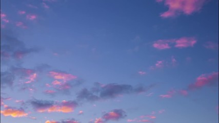 Wall Mural - Pink Clouds Sky Time Lapse