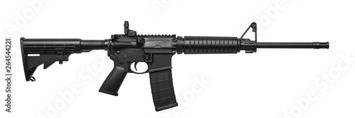 Cuadros en Lienzo Modern automatic rifle isolated on white