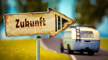 Wall Mural - Schild 348 - Zukunft