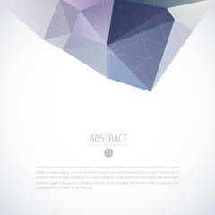 Wall Mural - blue triangle background banner brochure template