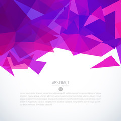 Wall Mural - pink triangle background banner brochure template