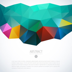 Wall Mural - color triangle background banner brochure template