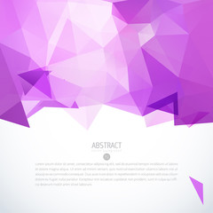 Wall Mural - pink triangle background banner brochure template