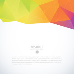 Wall Mural - color triangle background banner brochure template