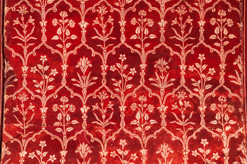 Fototapete - Taj Mahal geometric pattern background