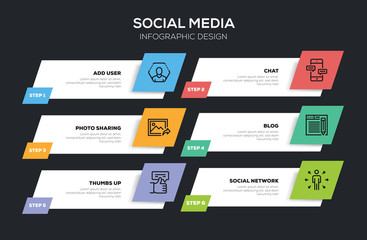 Wall Mural - social media infographic design