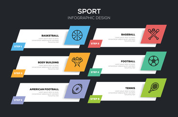 Sticker - SPORT INFOGRAPHIC DESIGN