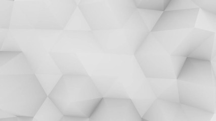 Polygonal geometric surface seamless loop animation backdrop, 3D rendering
