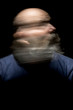 © magann - bearded man motion blur portrait
