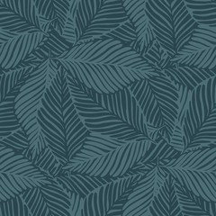 Wall Mural - Jungle seamless pattern. Exotic plant. Tropical print