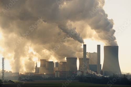 Cuadros en Lienzo Brown Coal Power Station, North Rhine-Westphalia, Germany, Europe