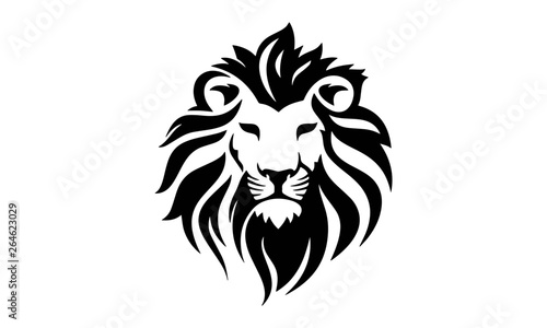 Wektor: lion head vector design lion head vector design