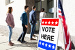 © Andrey Popov - People Standing Outside Voting Room