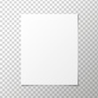 © 4zevar - Vector A4 paper with shadows on transparent background. Vector