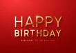 © lauritta - Happy birthday, elegant gold lettering font.