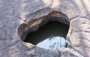 Natural Heart Shape Stone Pond at Phayao Attraction Northern Thailand Travel 2