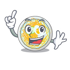 Poster - Finger naengmyeon in the a shape cartoon