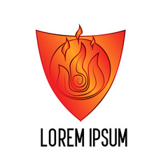 Sticker - fire element logo icon