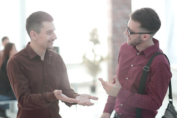 Canvas Print - blurred image of a staff in the office