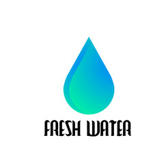 Sticker - fresh water logo icon