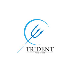 Canvas Print - trident logo icon