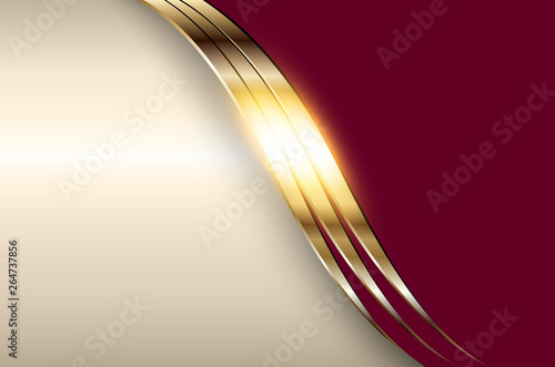 Fotografía Business elegant background, golden red metallic.