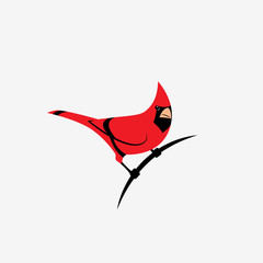 Northern red cardinal bird sign