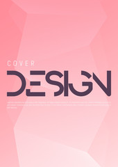 Wall Mural - Minimalist gradient geometric cover design. Vector illustration