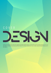 Wall Mural - minimalist gradient geometric cover design. vector illustration