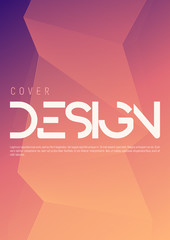 Wall Mural - minimalist gradient geometric cover design. vector illustration
