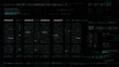 © Kittiphat - Futuristic source code digital data telemetry motion graphic display screen with user interface display for digital background computer desktop display screen