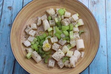 Poster - Salade cœurs de palmier et céleris