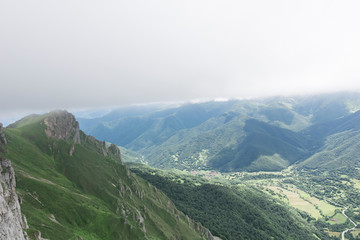 High mountain landscapes and their paths