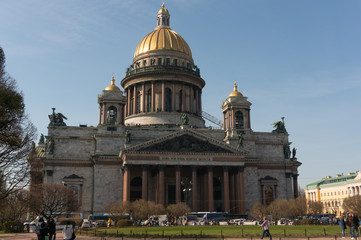 St. Isaac's Cathedral in Saint-Petersburg, Russia.