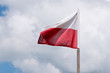 Flaga biało-czerwona. Polska.