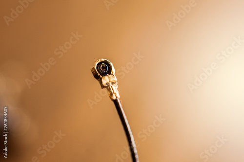 Fotomural Very small mobile phone coaxial cable and connector