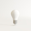 © aanbetta - Lightbulb on white background. 3d rendering