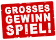 nlsb299 NewLongStampBanner nlsb - Stempel: Grosses Gewinnspiel! - einfach / rot / Vorlage - DIN A2, A3, A4 - new-version - xxl g7596