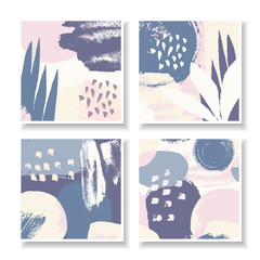 Sticker - Contemporary Collage Square Design Templates