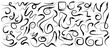 © Valery - Arrows vector set isolated on white background. Design grunge sketch handmade. Abstract concept graphic element for computer games.