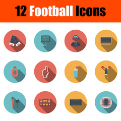 Wall Mural - Football Icon Set