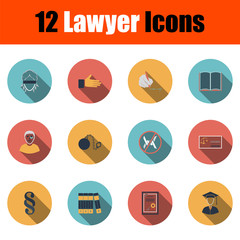 Wall Mural - Lawyer Icon Set