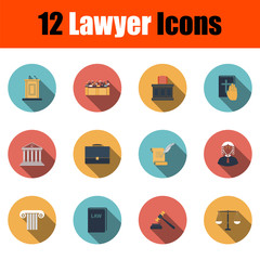 Wall Mural - Lawyer Icon Set