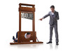 Businessman in deadline concept with guillotine