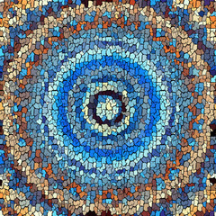 Aufkleber - Seamless grunge abstract square pattern. Paint grunge cracks.