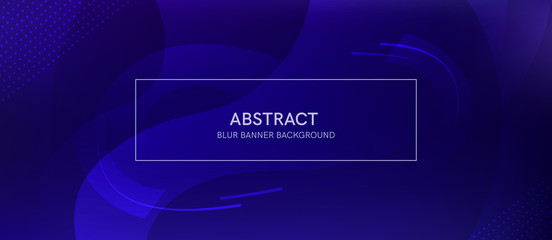 Wall Mural - abstract banner with a gradient shapes and blur