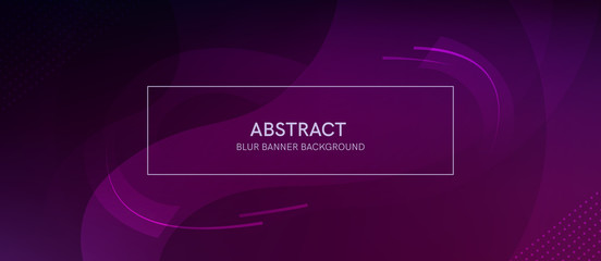 abstract banner with a gradient shapes and blur