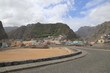 Schmale Küstenstraße in Ribeira Grande, Santo Antao, Kap Verden