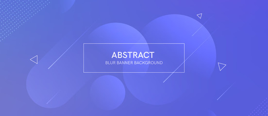 Wall Mural - abstract futurictic banner with a gradient shapes and blur